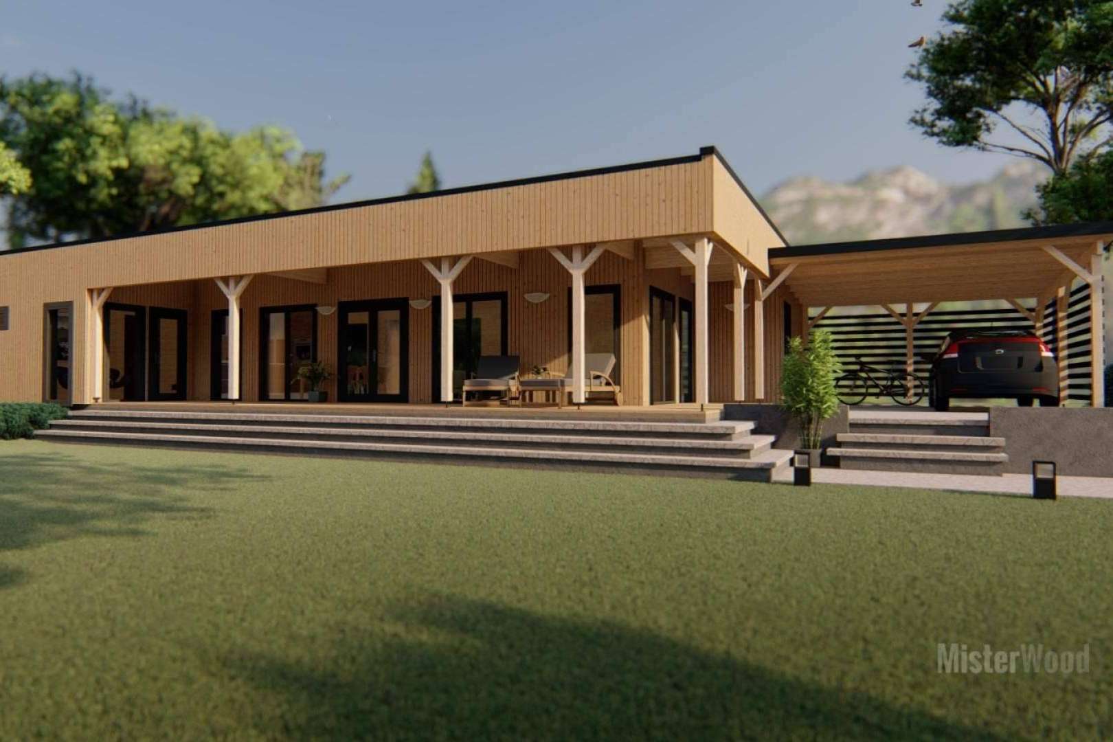Las casas de madera personalizadas de MISTERWOOD
