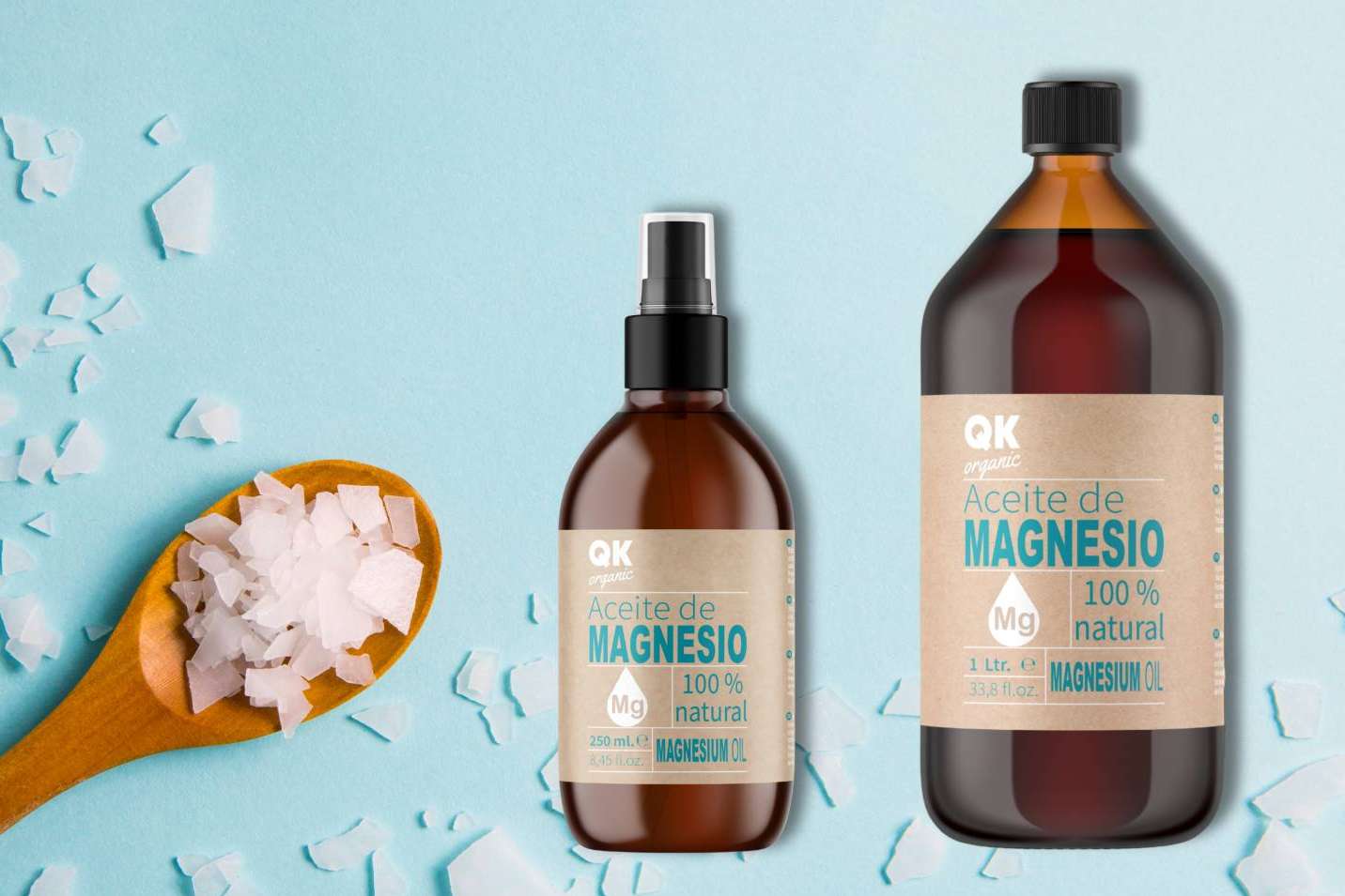 Las propiedades del aceite de magnesio en cosmética, por QKnatur