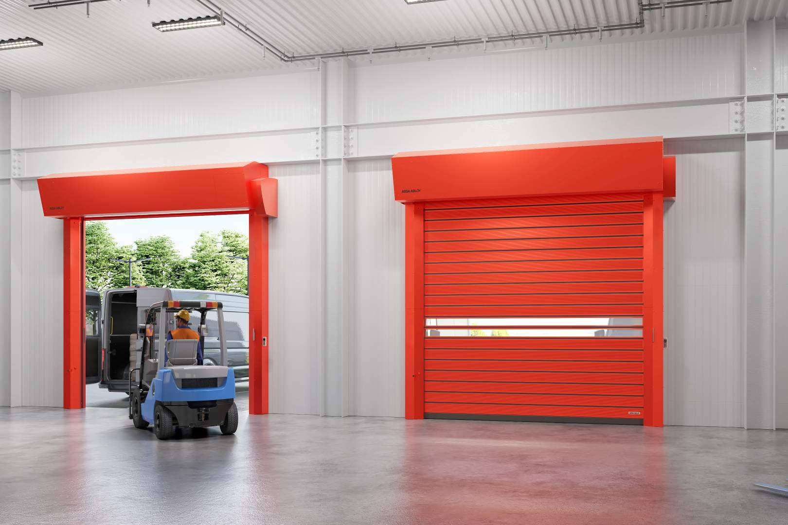 Puerta rápida exterior RR5000, la solución de ASSA ABLOY que mejora la operatividad y eficiencia energética en las industrias