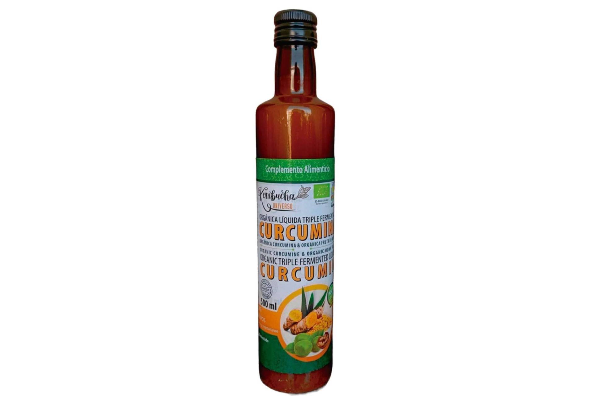 Los múltiples beneficios que aporta la Curcumina con Fruta de Monje sin azúcar de Kombucha Universo
