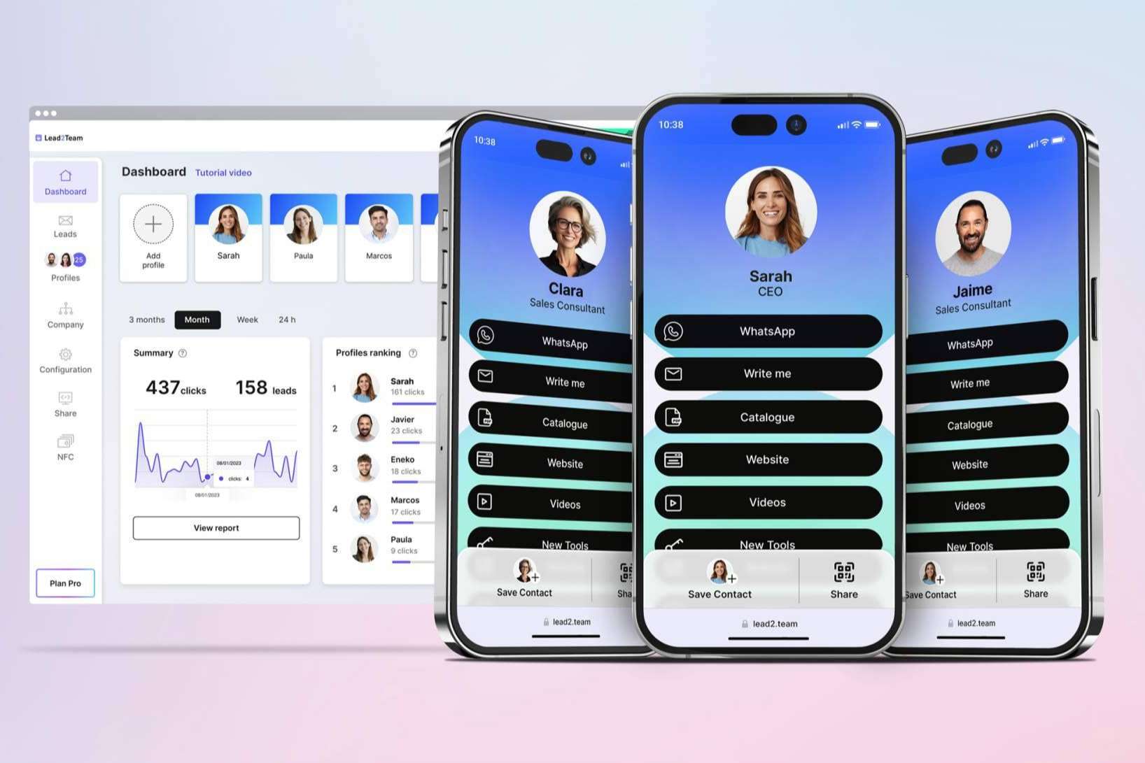 La startup española Lead2Team acelera la transición de las tarjetas de papel a las tarjetas digitales