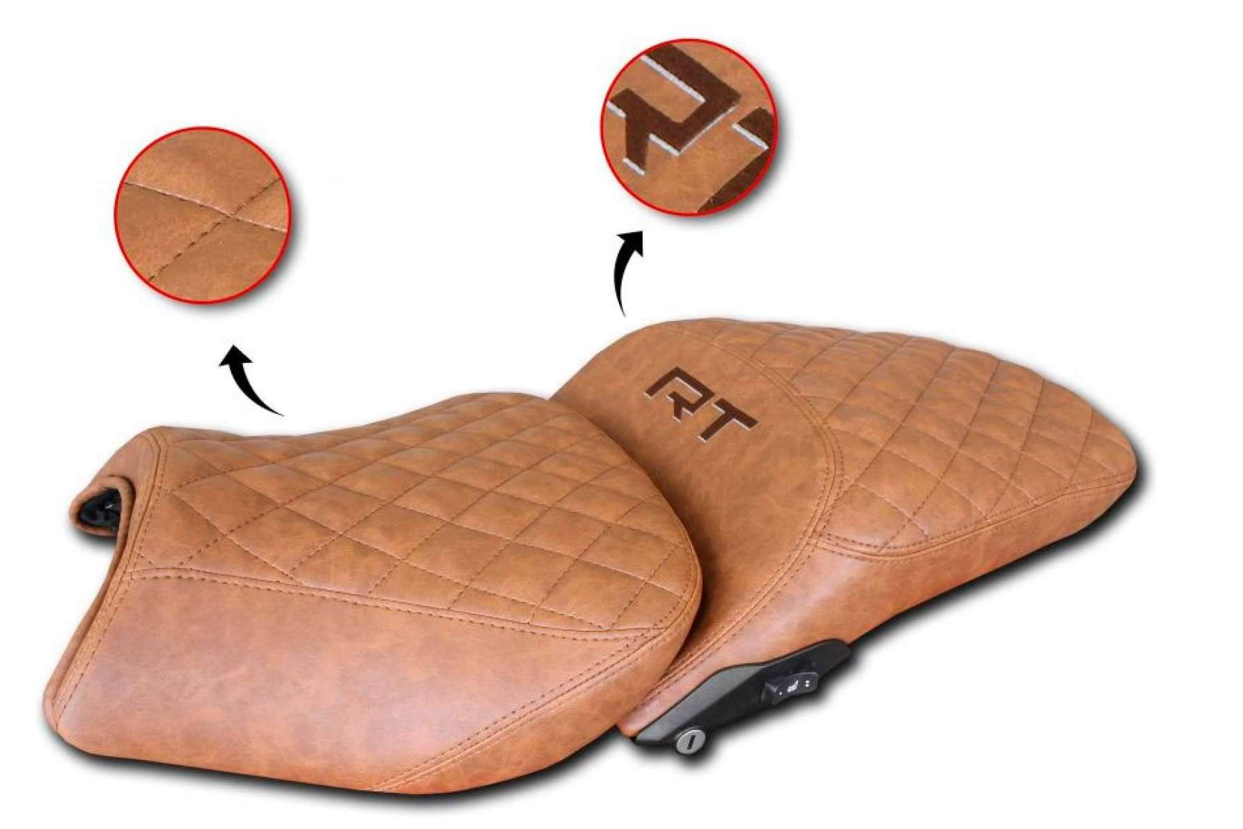 La comodidad del motorista empieza por el asiento, fundas a medida con el sello de JM-FUNDAS