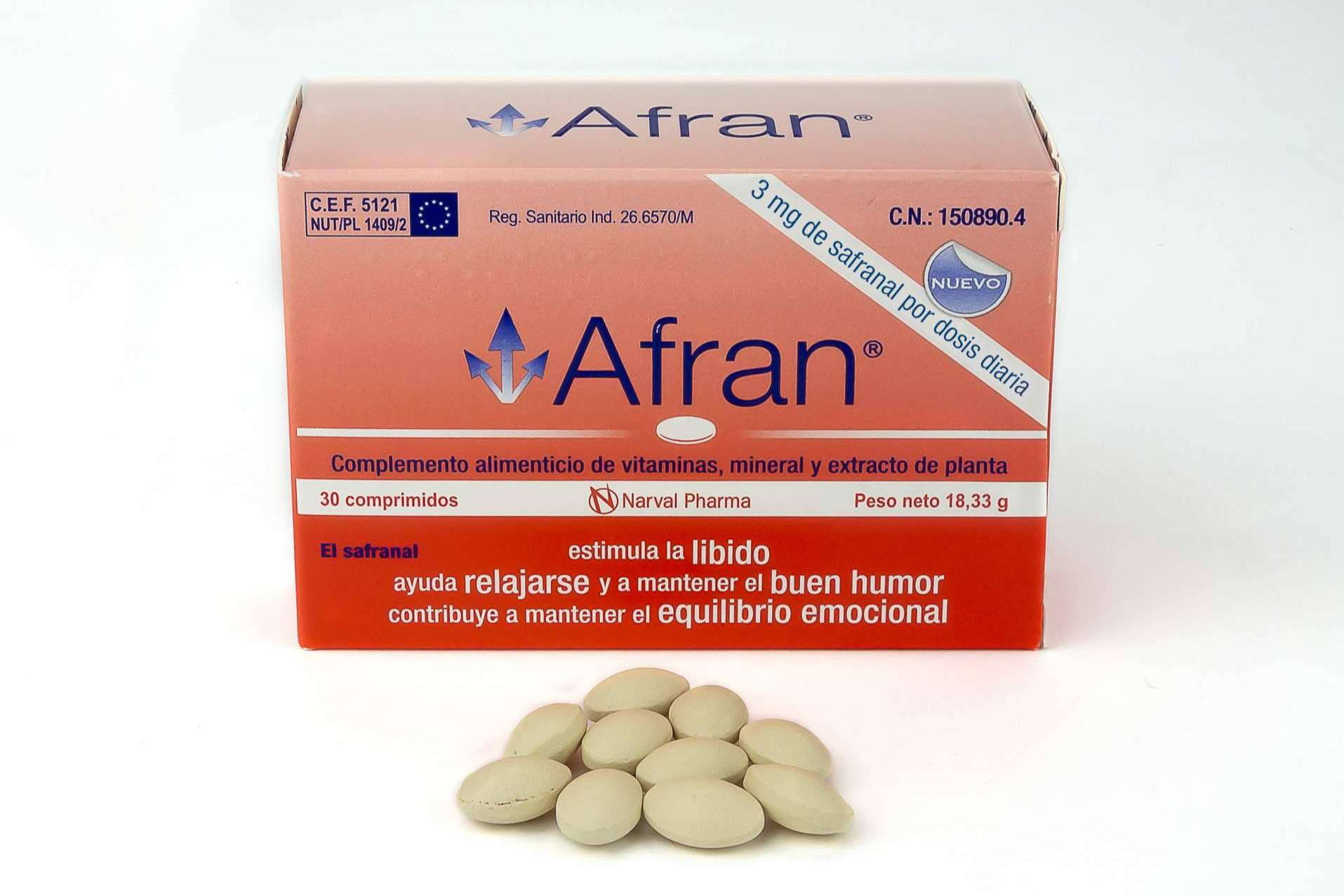 Afran de Narval Pharma, suplemento natural para mejorar la motivación y el equilibrio emocional