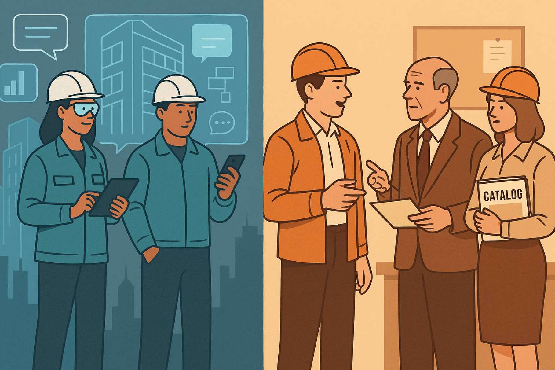 Cómo la Digitalización B2B está puede transformar el Sector de la Construcción en 2025