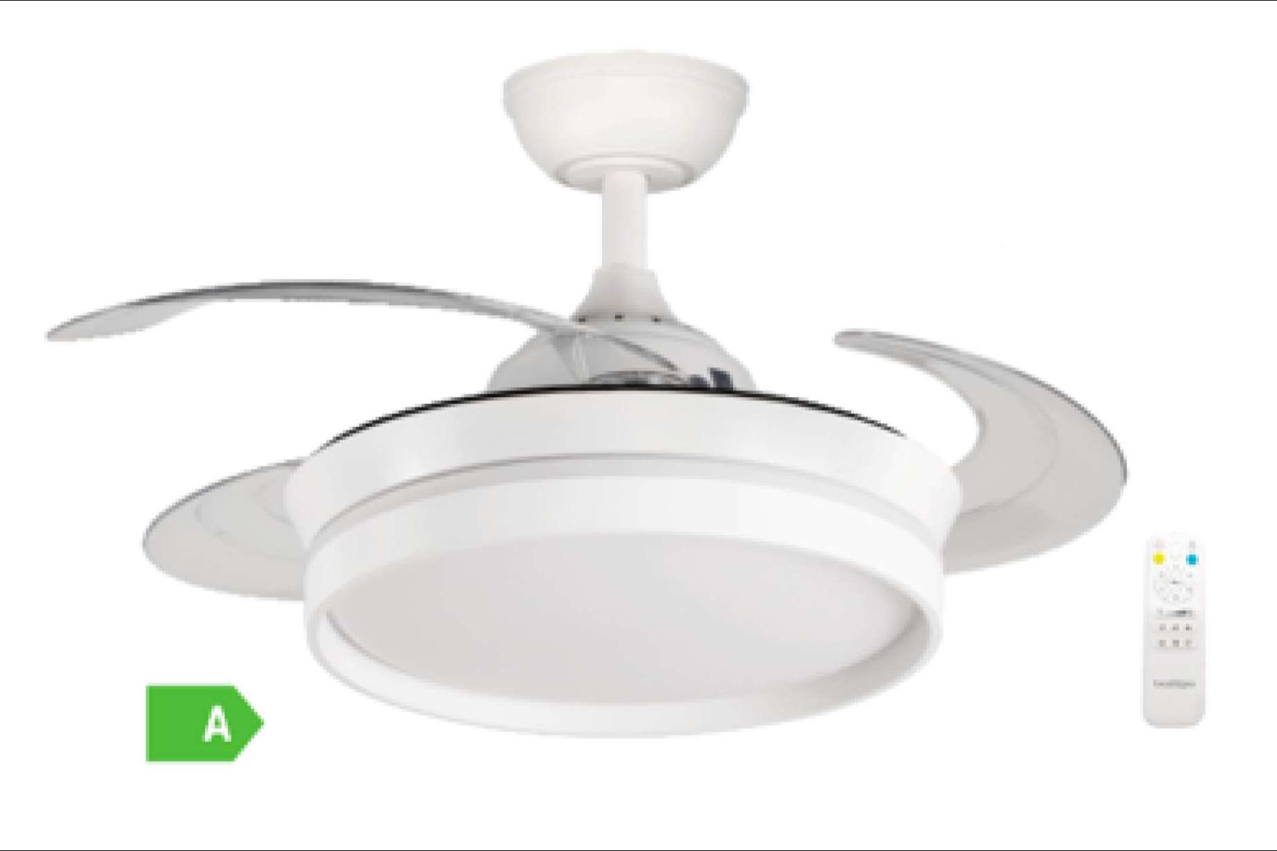 El modelo Falesia de Bastilipo destaca entre los ventiladores de techo retráctiles por su calidad y diseño