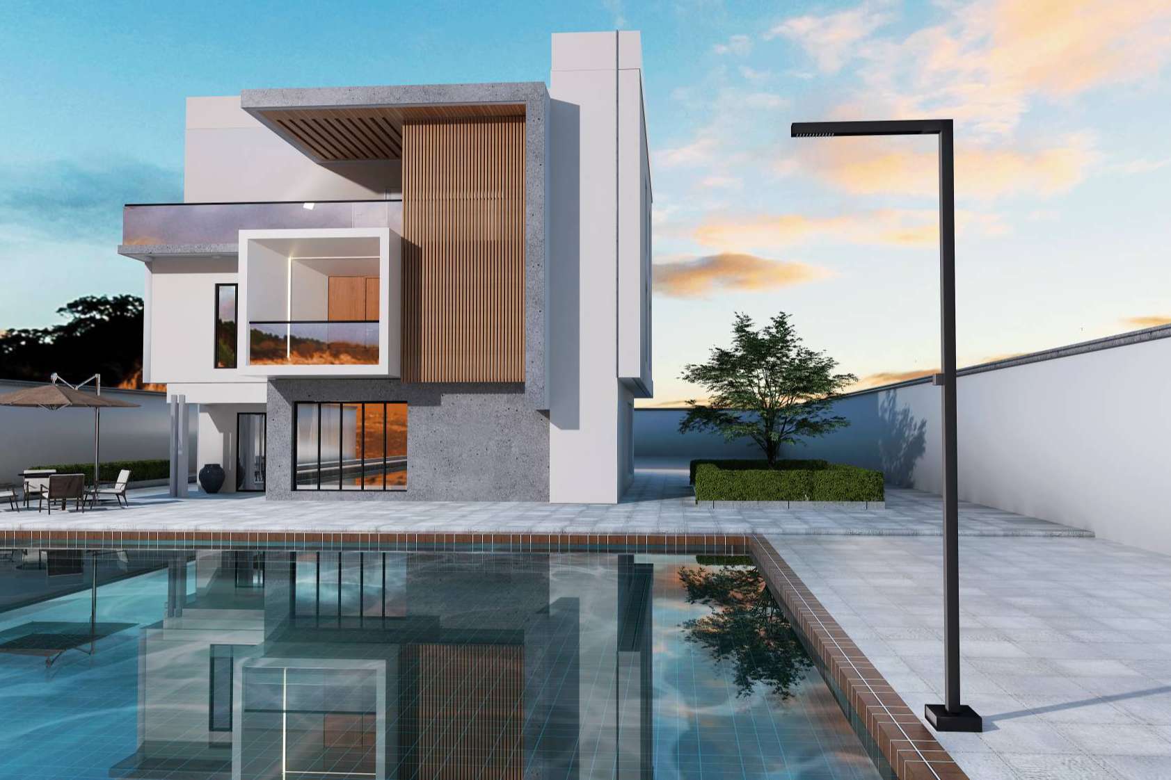 Imex Products impulsa el diseño exterior con su nueva ducha ALABAMA de acero inoxidable para espacios al aire libre