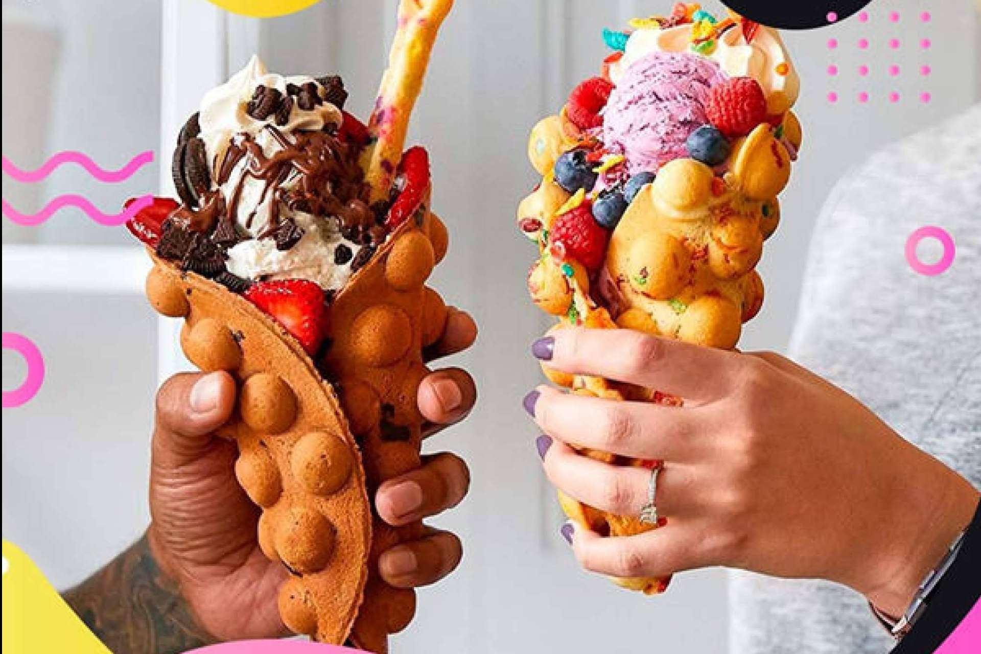 Llooly impulsa en Valencia una nueva forma de disfrutar el postre con Waffle Bubble e Ice Rolls