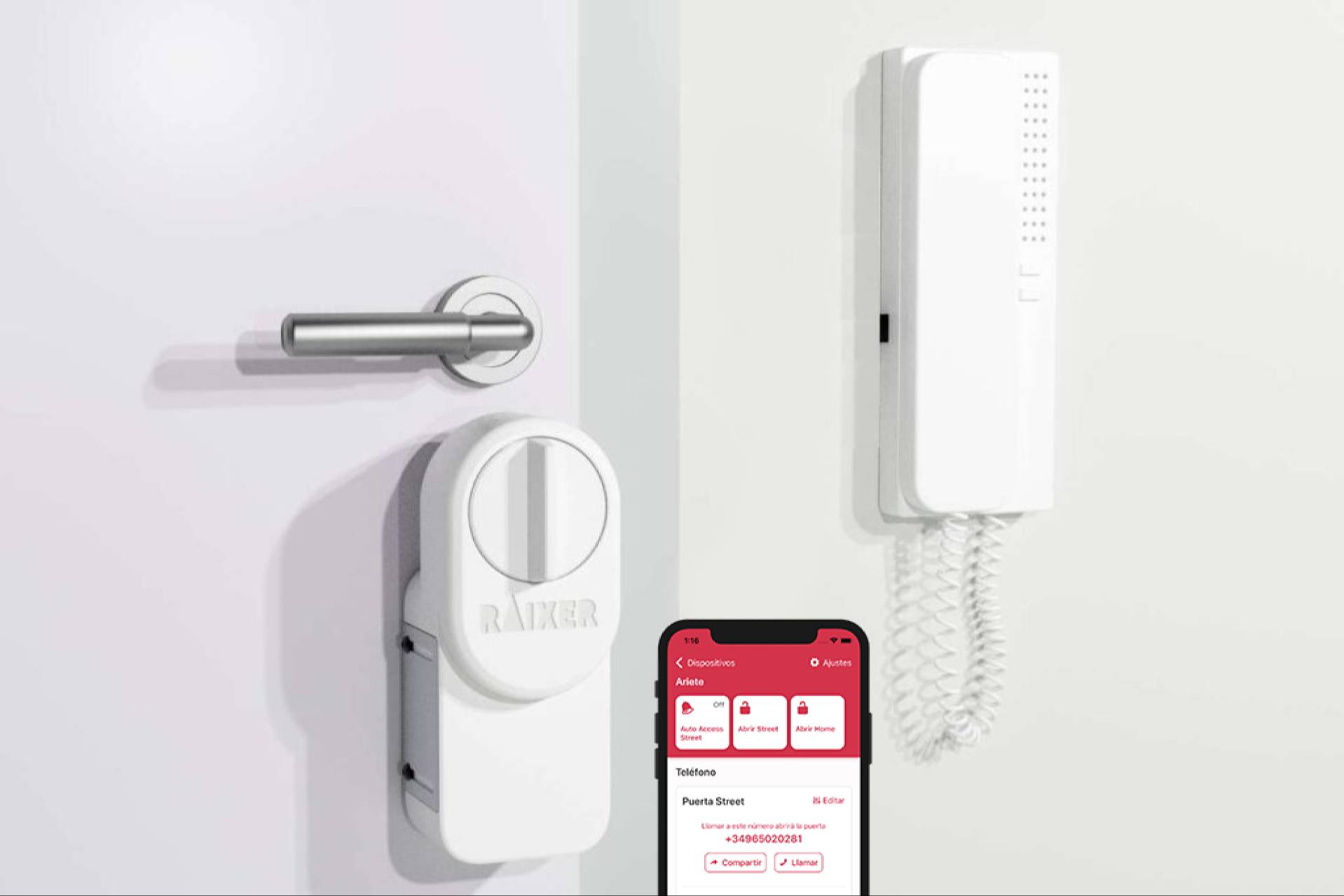 Una cerradura inteligente sin obras ni bombines, así es la propuesta innovadora de Raixer