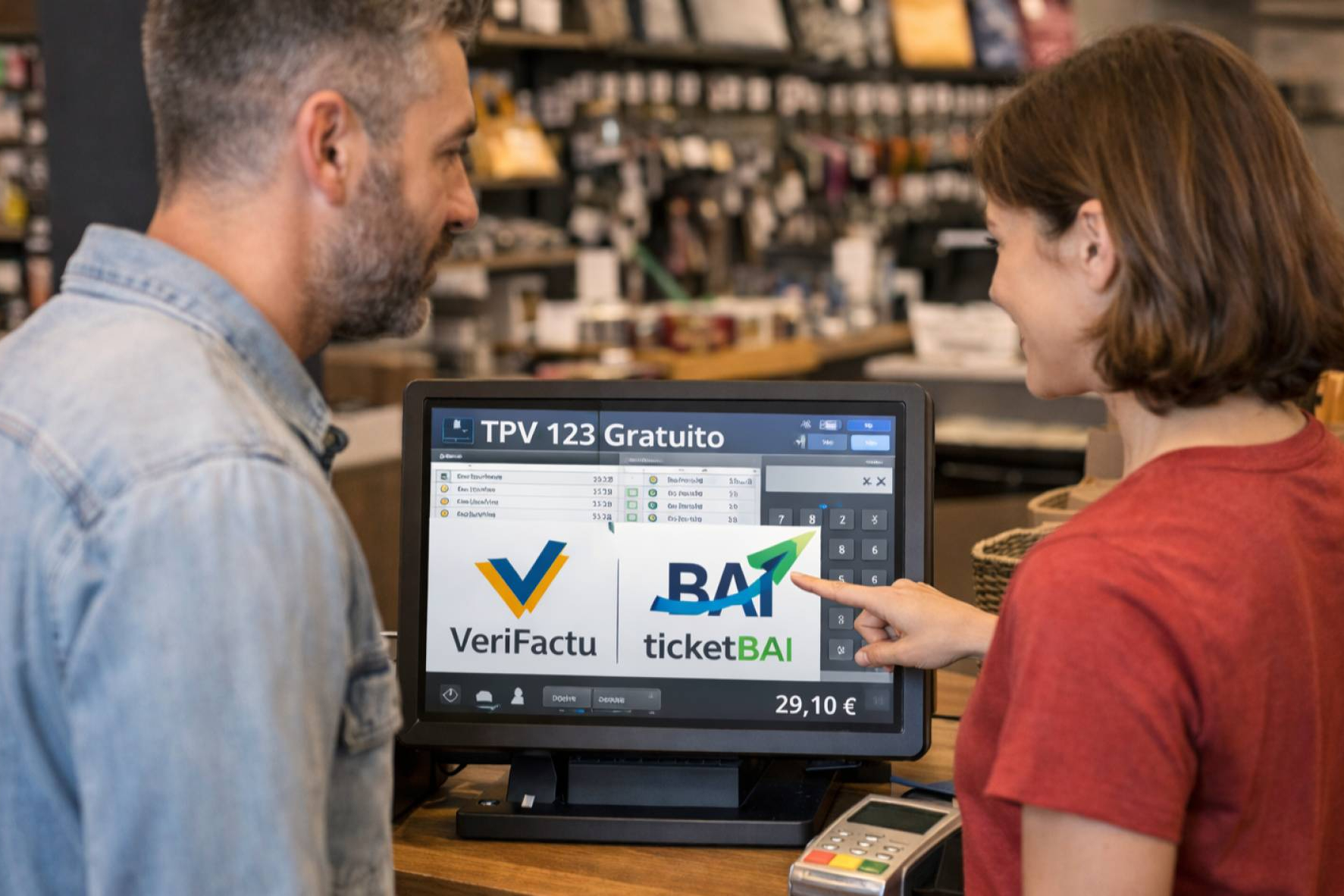 TPV 123 Gratuito se adapta a las nuevas exigencias fiscales con control horario y compatibilidad con VeriFactu y TicketBAI