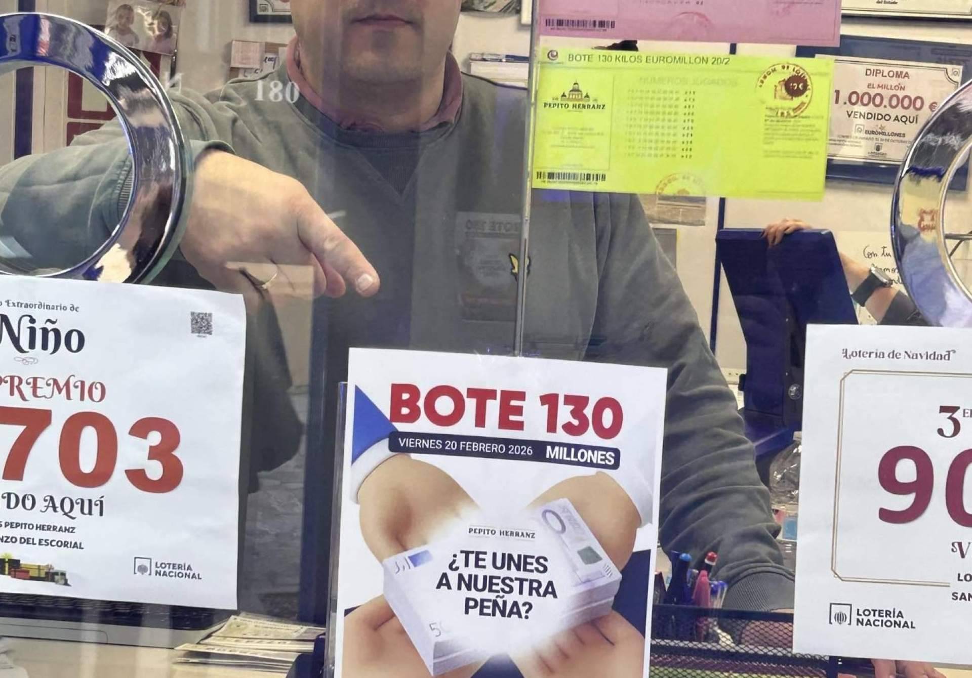 Loterías Pepito Herranz impulsa una peña conjunta Euromillones ante el bote de 130 millones