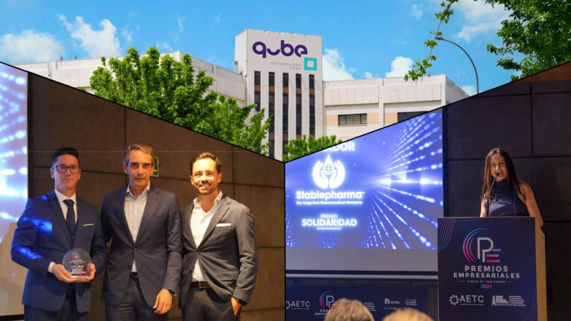 Dos compañías de Qube Technology Park, premiadas por innovación y contribución a la salud
