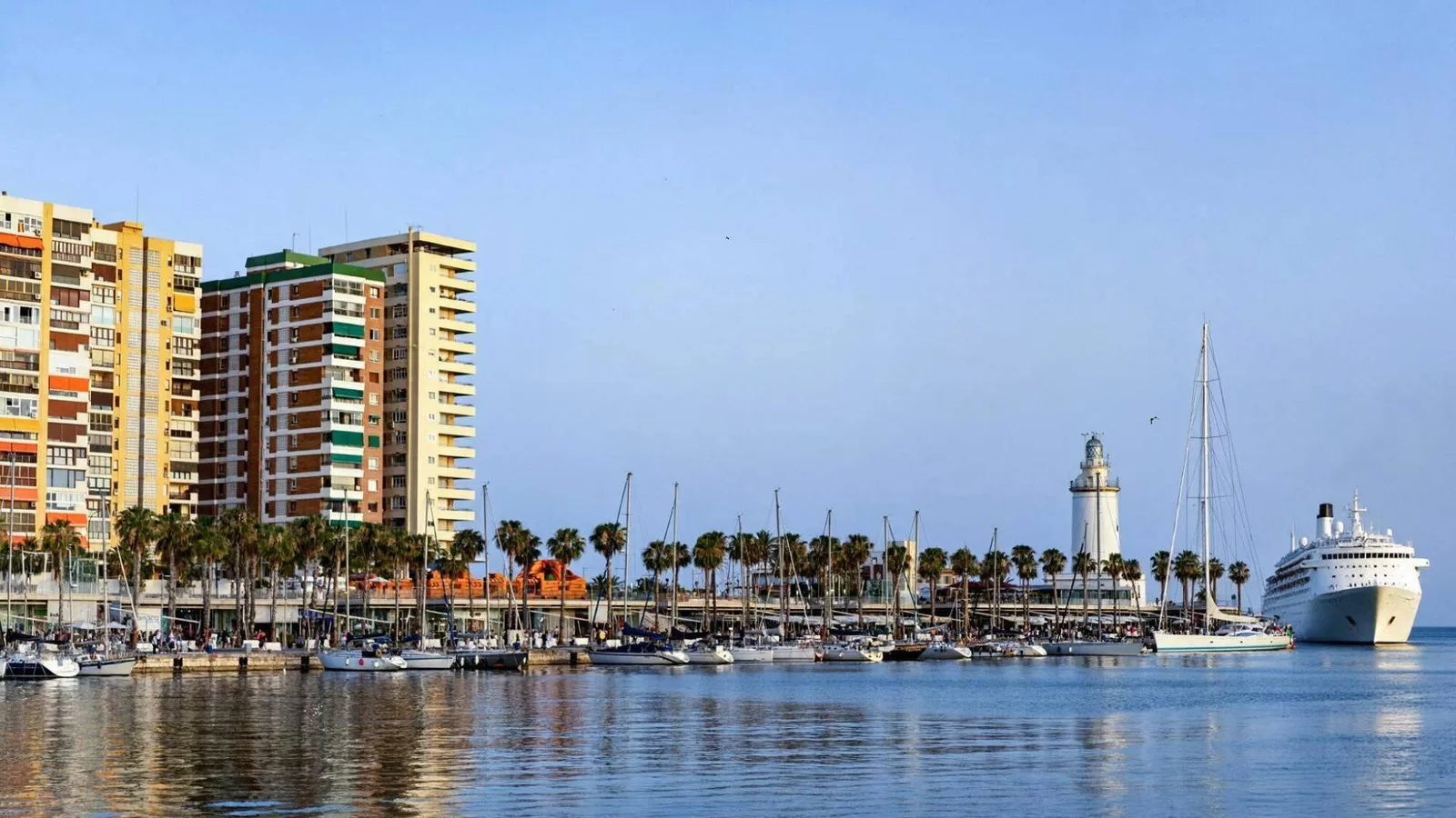 Málaga recibe más cruceros que Valencia y Palma, pero solo el 4,7% permite embarcar pasajeros